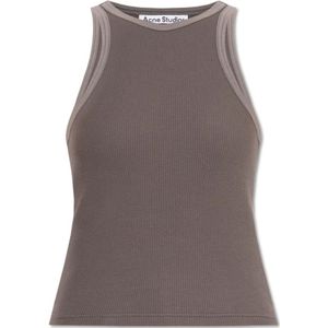 Acne Studios, Dames, Tops, Grijs, Maat: XS Katoen,
