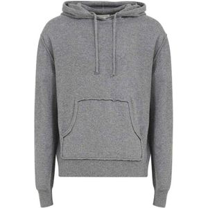 Maison Margiela, Heren, Sweatshirts & Hoodies, Grijs, Maat: M Wol,