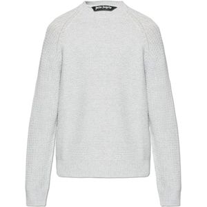 Palm Angels, Heren, Truien, Grijs, Maat: L