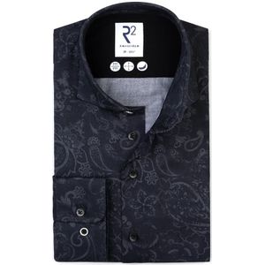 R2 Amsterdam, Heren, Overhemden, Zwart, Maat: S