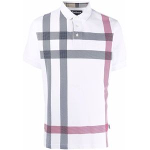 Barbour, Heren, Tops, Wit, Maat: M Katoen,