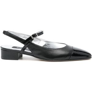 Carel - Mary-Jane Slingback Schoenen - Zwart - Leer