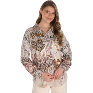 Frank Lyman, Dames, Blouses & Shirts, Beige, Maat: S