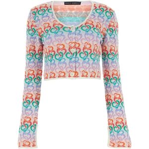 Marco Rambaldi, Dames, Tops, Veelkleurig, Maat: XS Linnen,