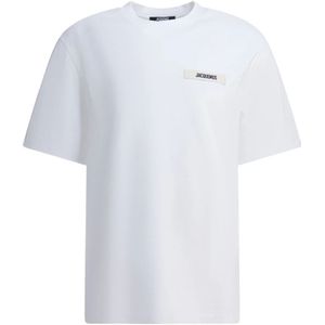 Jacquemus, Heren, Tops, Wit, Maat: XS Katoen,