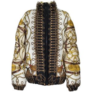 Moschino, Dames, Jassen, Veelkleurig, Maat: XS Nylon,