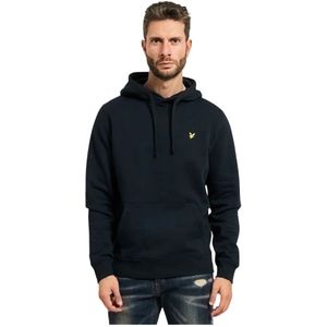Lyle & Scott, Heren, Sweatshirts & Hoodies, Blauw, Maat: M Katoen,