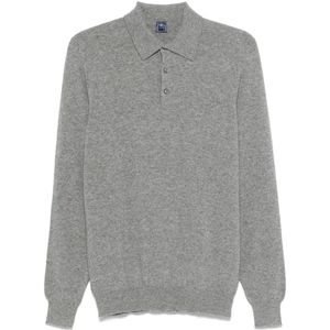 Fedeli, Heren, Truien, Grijs, Maat: 4XL Kasjmier,
