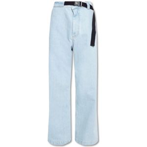 Moncler, Heren, Jeans, Blauw, Maat: M Katoen,