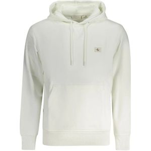 Classic - Hoodie - Wit - Katoen - Met Logo Patch