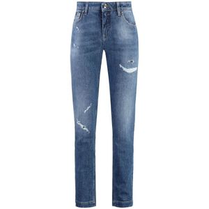 Dolce & Gabbana, Dames, Jeans, Blauw, Maat: M Katoen,