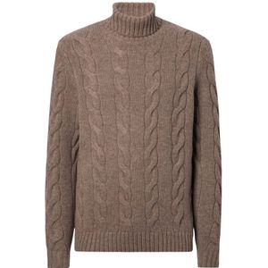 MC2 Saint Barth, Heren, Truien, Bruin, Maat: L Wol,