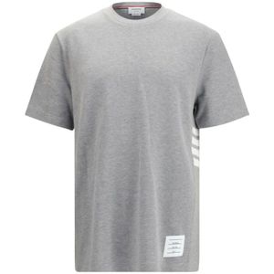 Thom Browne, Heren, Tops, Grijs, Maat: S Katoen,