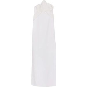 Genny, Dames, Jurken, Wit, Maat: XS Satijn,