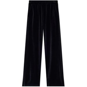 Dolce & Gabbana, Dames, Broeken, Zwart, Maat: 2XS Zijde,