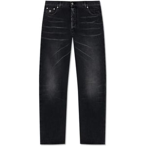 Moschino, Heren, Jeans, Grijs, Maat: M Katoen,