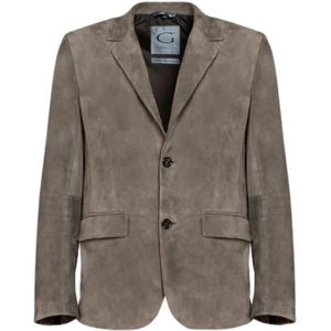 Gimo's, Heren, Jassen, Beige, Maat: XL Suède,