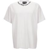 Versace Jeans Couture - Witte T-shirt - Heren - Katoen - Korte Mouwen