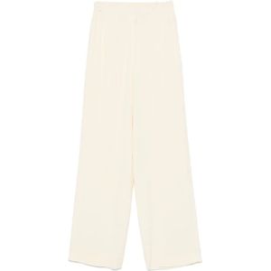 Fabiana Filippi, Dames, Broeken, Beige, Maat: 2XS Viscose,