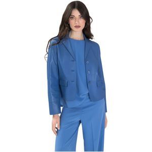 P.a.r.o.s.h., Dames, Jassen, Blauw, Maat: L Leer,