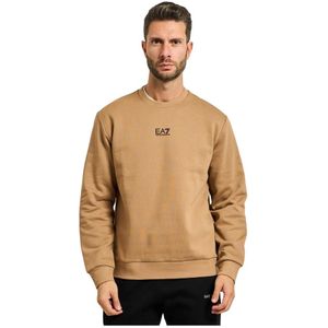Emporio Armani, Heren, Sweatshirts & Hoodies, Beige, Maat: XL