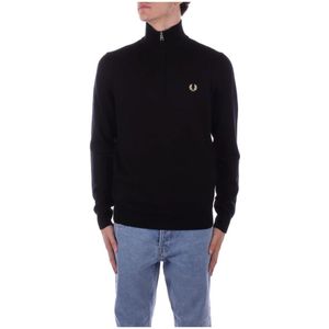Fred Perry, Heren, Truien, Zwart, Maat: S Katoen,