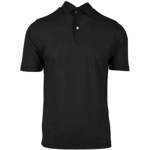 Filippo De Laurentiis, Heren, Tops, Zwart, Maat: 2XL Katoen,