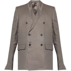 Rick Owens, Heren, Pakken, Grijs, Maat: L Linnen,