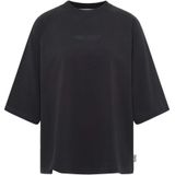 Carlo Colucci - La Famiglia - Oversize T-Shirt - Zwart - Dames - Katoen