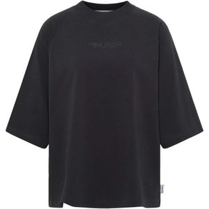 Carlo Colucci - La Famiglia - Oversize T-Shirt - Zwart - Dames - Katoen
