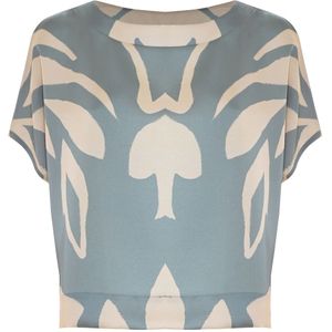 Kocca, Dames, Blouses & Shirts, Blauw, Maat: XS