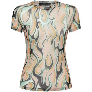 Philipp Plein, Dames, Tops, Veelkleurig, Maat: XS Lame,