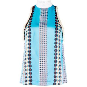Wales Bonner, Dames, Tops, Blauw, Maat: XS