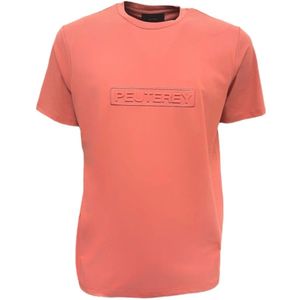 Peuterey, Heren, Tops, Roze, Maat: S Katoen,