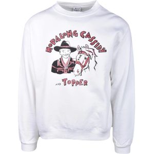 Wild Donkey, Heren, Sweatshirts & Hoodies, Wit, Maat: M Katoen,