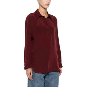 Marella, Dames, Blouses & Shirts, Rood, Maat: XS Zijde,