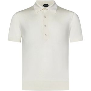 Tom Ford, Heren, Tops, Wit, Maat: L Zijde,