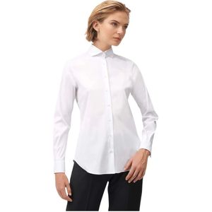 Xacus, Dames, Blouses & Shirts, Wit, Maat: XS Katoen,