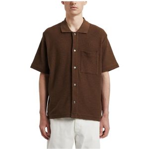 Norse Projects, Heren, Overhemden, Bruin, Maat: S Jersey,