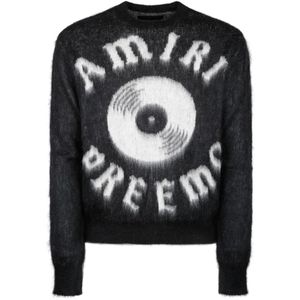 Amiri, Heren, Truien, Zwart, Maat: M Mohair,