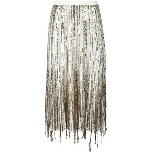 Elisabetta Franchi, Dames, Rokken, Geel, Maat: S Viscose,