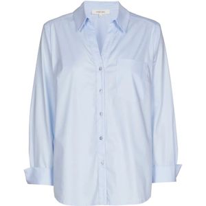 Marie Méro, Dames, Blouses & Shirts, Blauw, Maat: S Katoen,