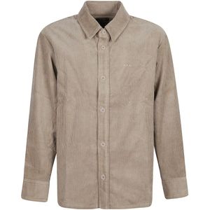 A.p.c., Heren, Jassen, Beige, Maat: L Corduroy,
