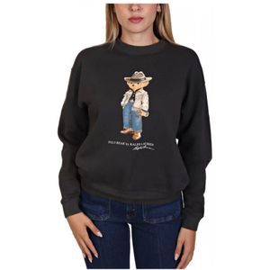 Ralph Lauren, Dames, Sweatshirts & Hoodies, Zwart, Maat: S Katoen,