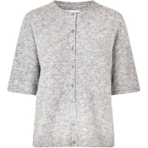 Samsøe Samsøe, Dames, Truien, Grijs, Maat: M Wol,