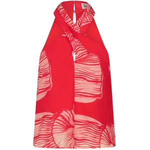 Fabienne Chapot Top  crème / rood