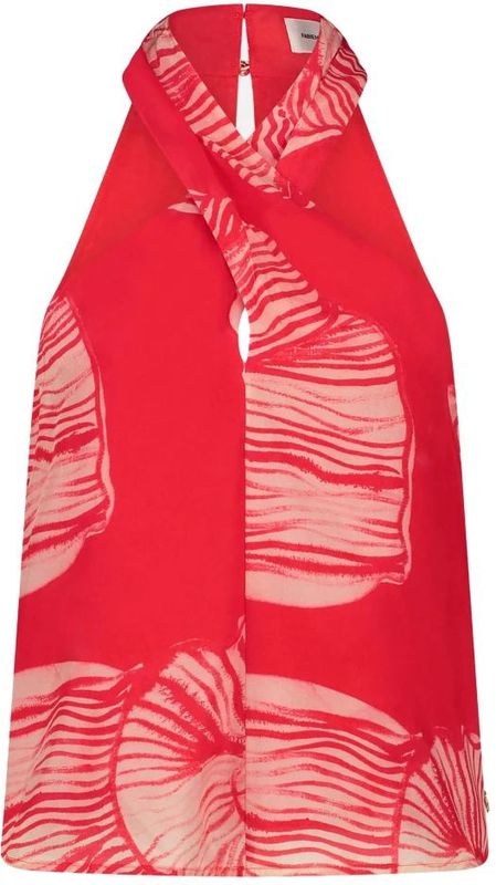 Fabienne Chapot Top  crème / rood