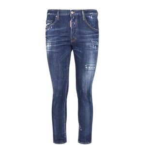 Dsquared2 Klassieke Denim Jeans met Vijf Zakken , Blue , Heren , Maat: S