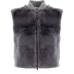 Peserico, Dames, Jassen, Grijs, Maat: S