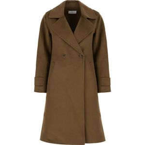 The Dynamis Studio, Dames, Mantels, Bruin, Maat: 2XS Wol,